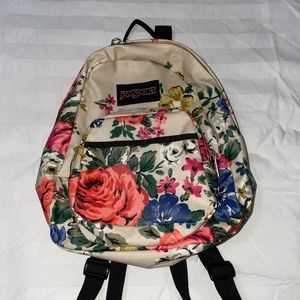 Flower print half pint tiny backpack